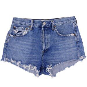 Agolde Parker Vintage Cut Off Shorts in Lowkey | Denim | Button Fly | 27